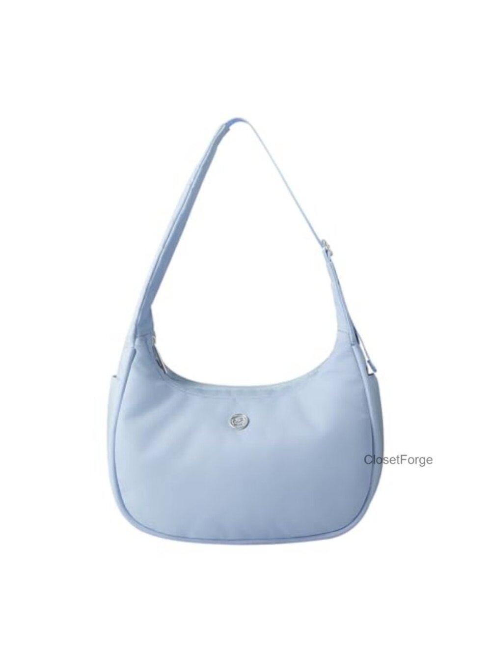 Nylon Crescent Underarm Shoulder Bag Hobo Purse 4L Water-Repellent